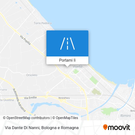 Mappa Via Dante Di Nanni