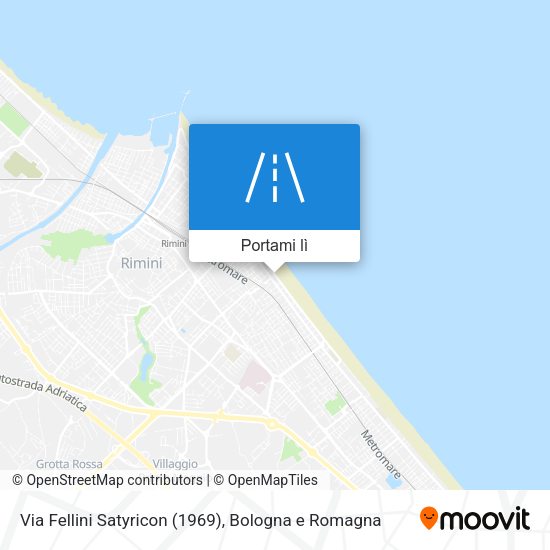 Mappa Via Fellini Satyricon (1969)