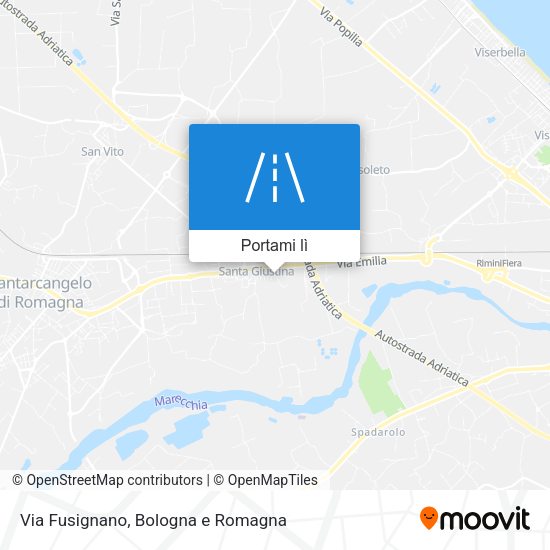 Mappa Via Fusignano
