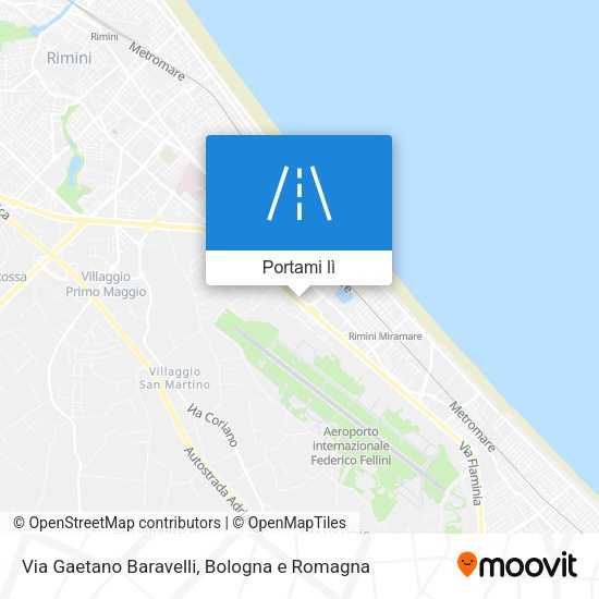 Mappa Via Gaetano Baravelli