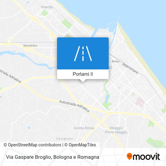 Mappa Via Gaspare Broglio