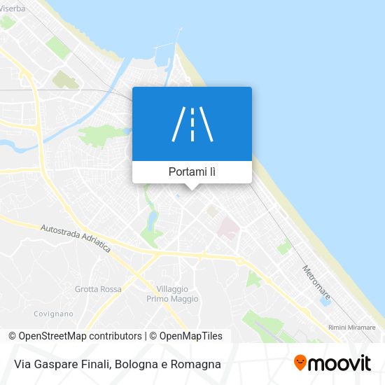 Mappa Via Gaspare Finali