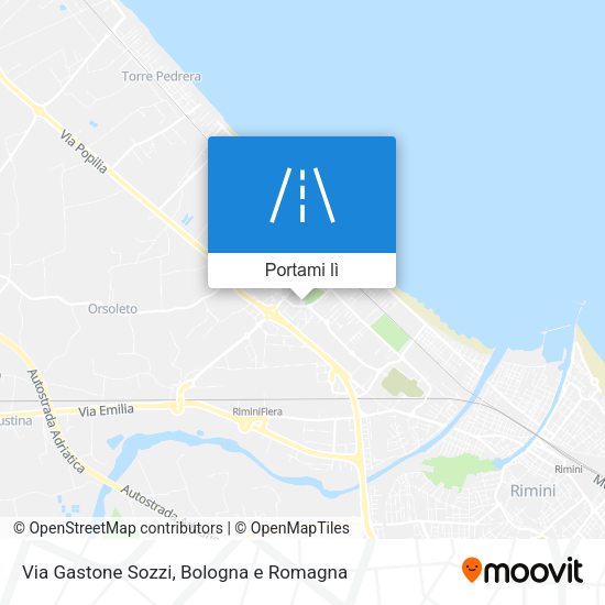 Mappa Via Gastone Sozzi
