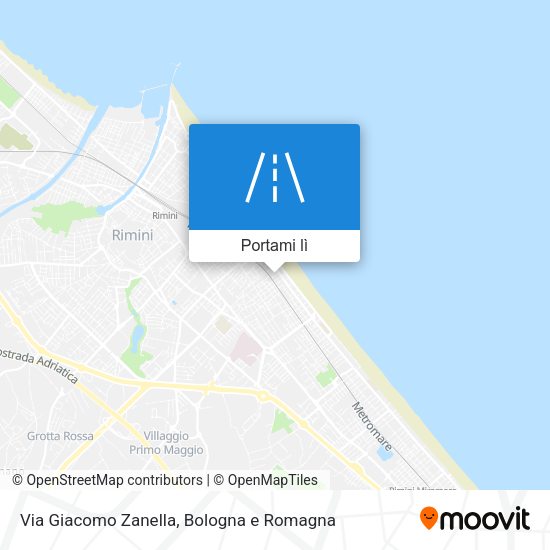 Mappa Via Giacomo Zanella