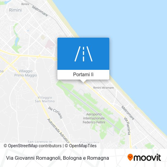 Mappa Via Giovanni Romagnoli