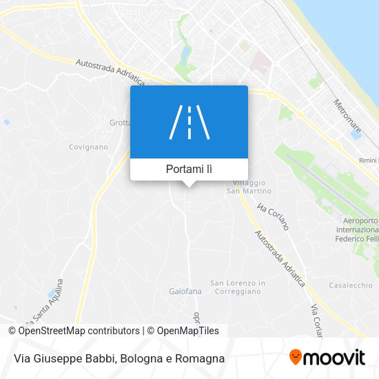 Mappa Via Giuseppe Babbi