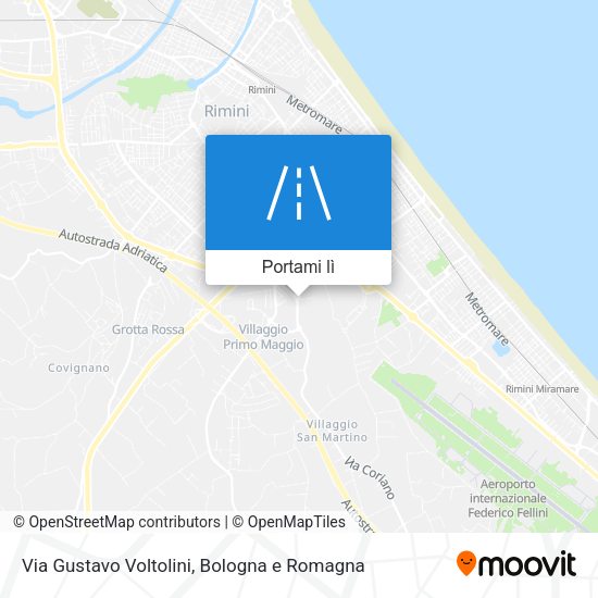 Mappa Via Gustavo Voltolini