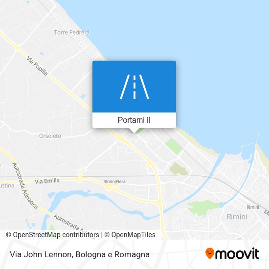 Mappa Via John Lennon