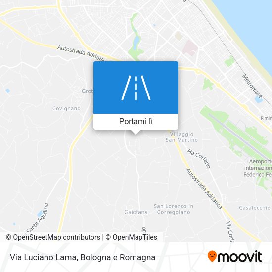 Mappa Via Luciano Lama