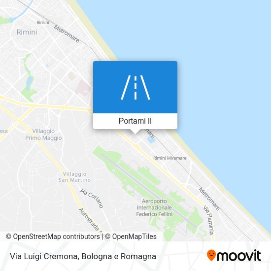 Mappa Via Luigi Cremona