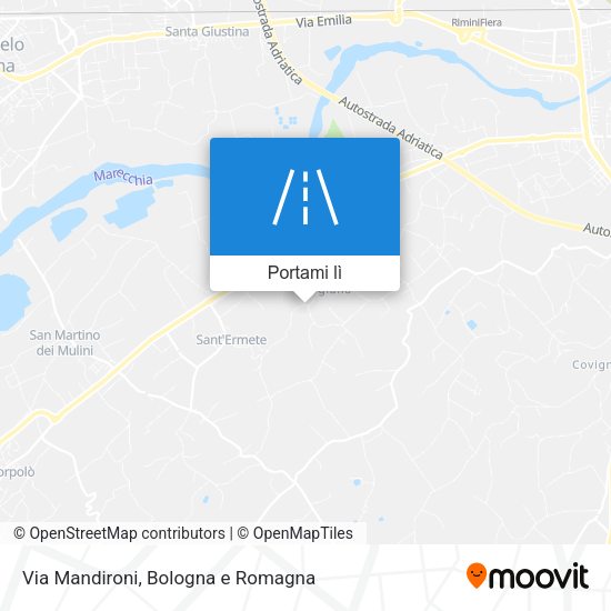 Mappa Via Mandironi