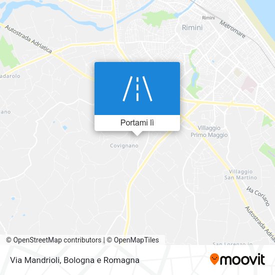 Mappa Via Mandrioli