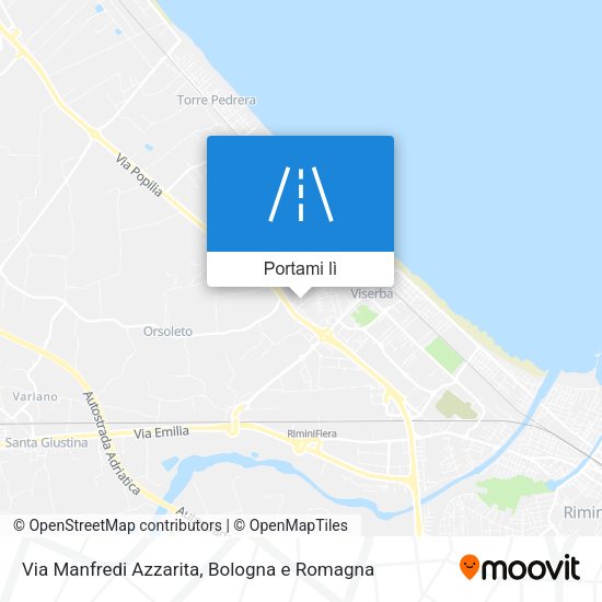 Mappa Via Manfredi Azzarita