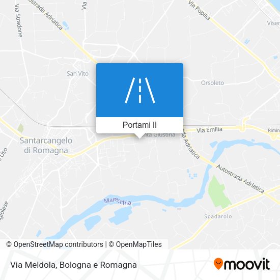 Mappa Via Meldola