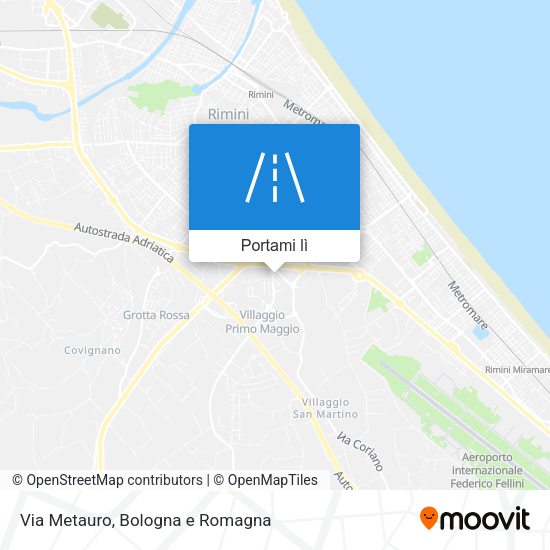 Mappa Via Metauro