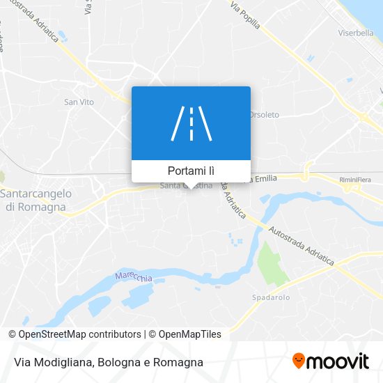 Mappa Via Modigliana