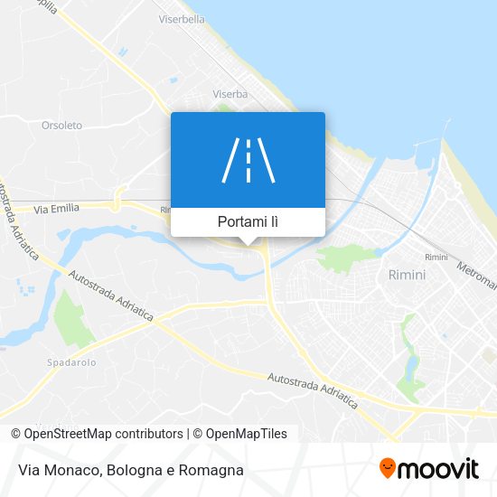 Mappa Via Monaco