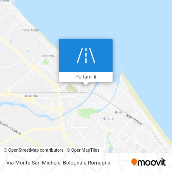 Mappa Via Monte San Michele
