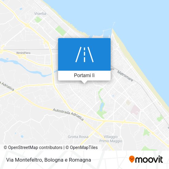Mappa Via Montefeltro