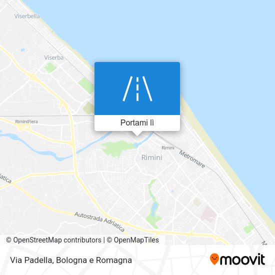Mappa Via Padella