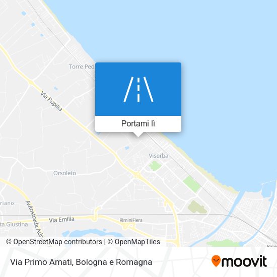 Mappa Via Primo Amati