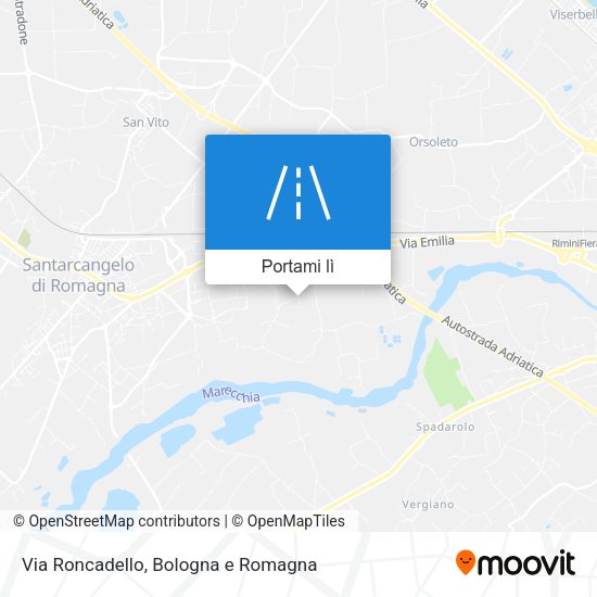 Mappa Via Roncadello