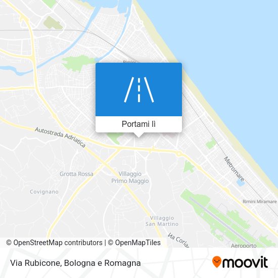 Mappa Via Rubicone
