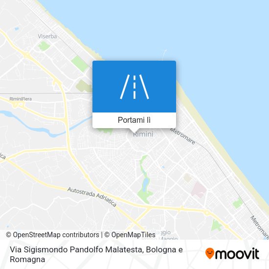 Mappa Via Sigismondo Pandolfo Malatesta