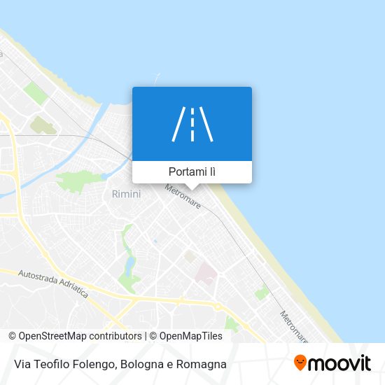Mappa Via Teofilo Folengo