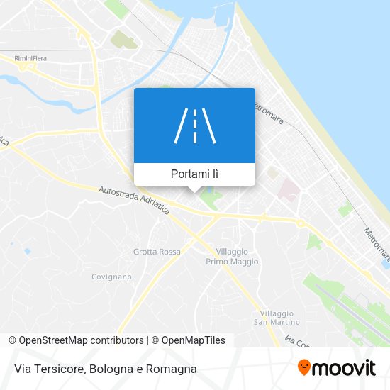 Mappa Via Tersicore