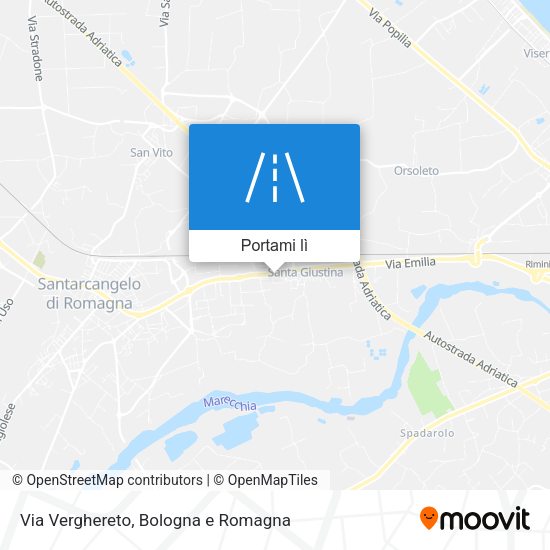 Mappa Via Verghereto