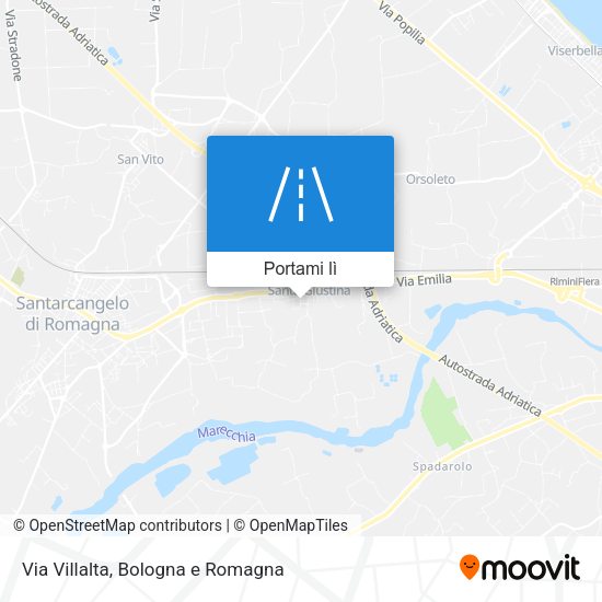 Mappa Via Villalta