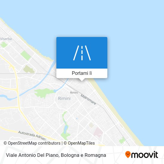 Mappa Viale Antonio Del Piano