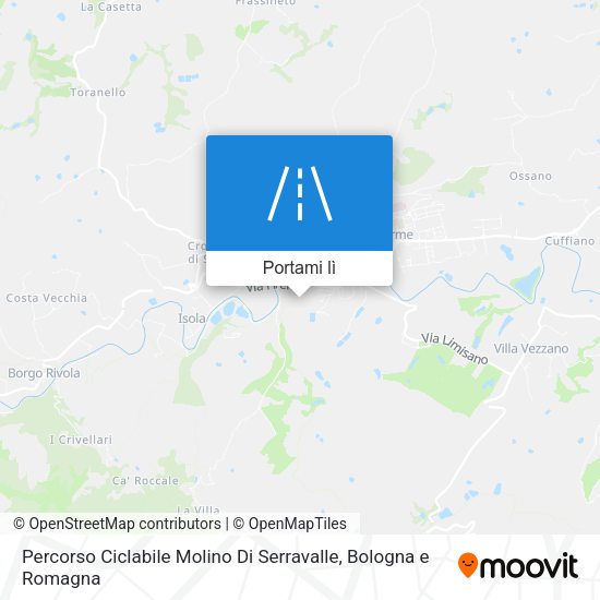 Mappa Percorso Ciclabile Molino Di Serravalle