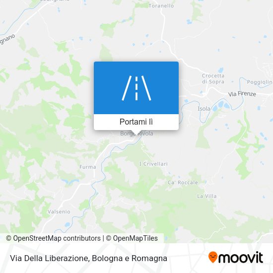 Mappa Via Della Liberazione