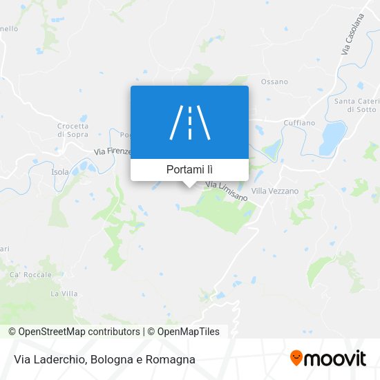 Mappa Via Laderchio