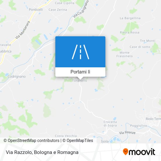 Mappa Via Razzolo