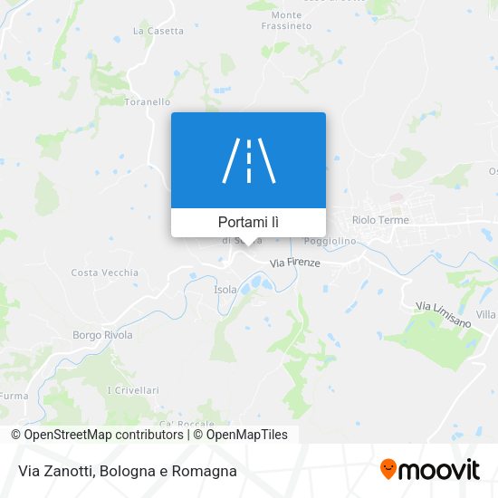 Mappa Via Zanotti