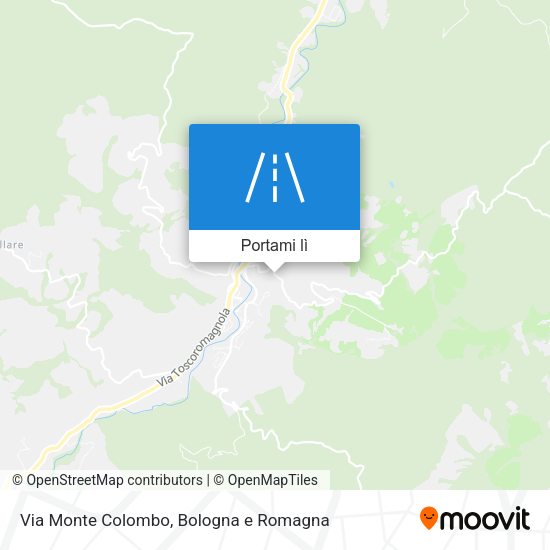 Mappa Via Monte Colombo