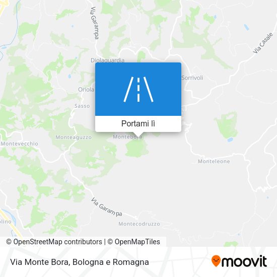 Mappa Via Monte Bora