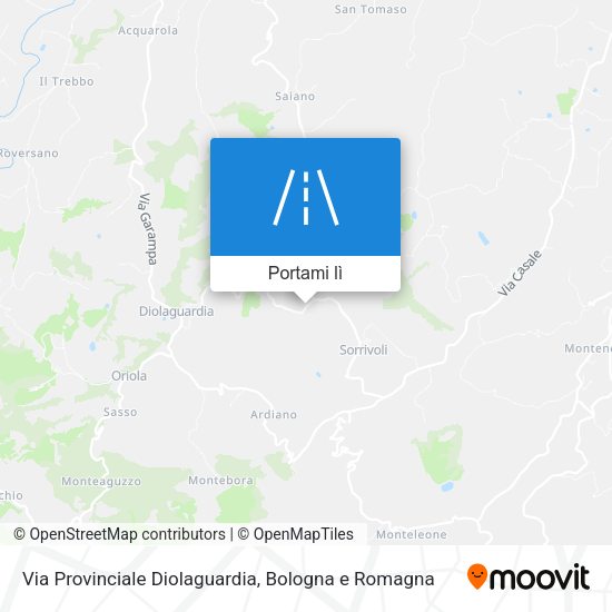 Mappa Via Provinciale Diolaguardia