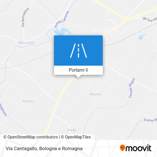 Mappa Via Cantagallo