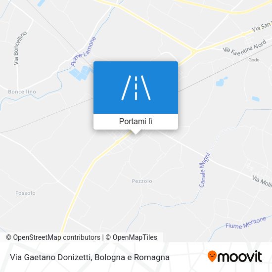 Mappa Via Gaetano Donizetti