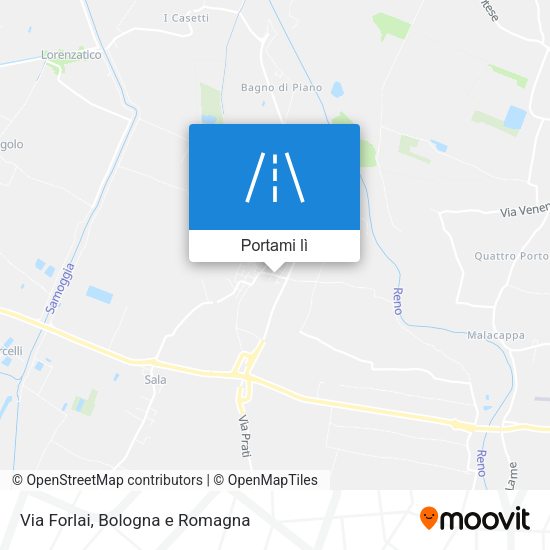 Mappa Via Forlai
