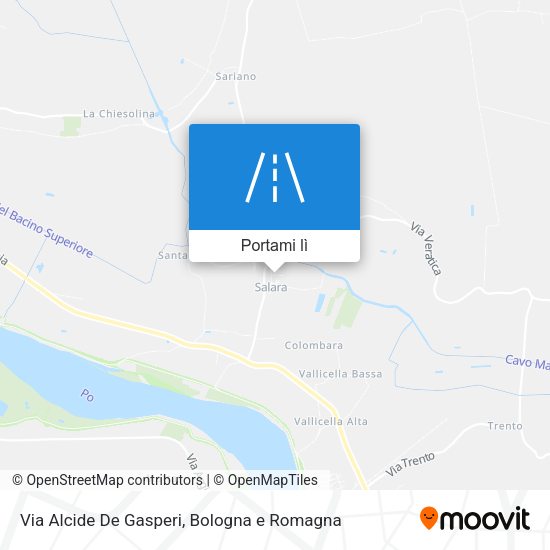 Mappa Via Alcide De Gasperi