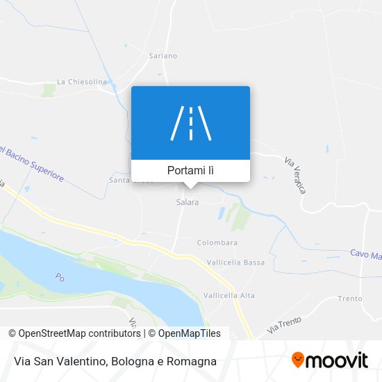 Mappa Via San Valentino