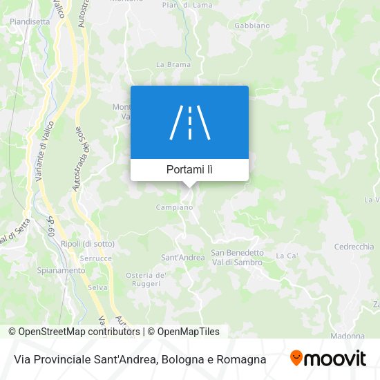 Mappa Via Provinciale Sant'Andrea