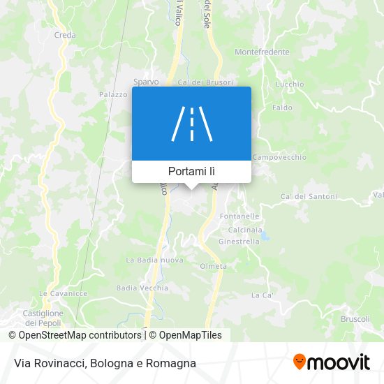 Mappa Via Rovinacci