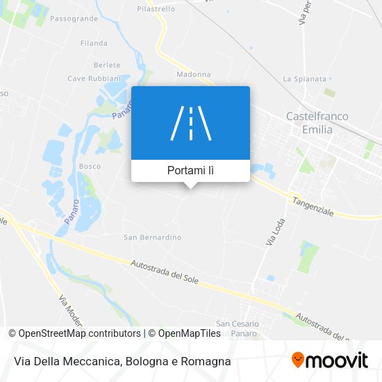 Mappa Via Della Meccanica