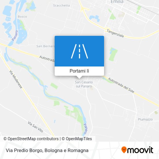 Mappa Via Predio Borgo